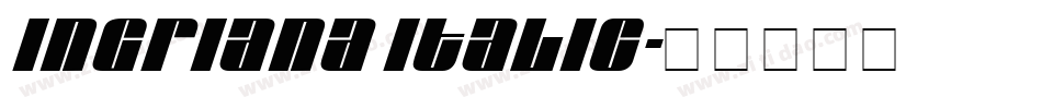 Ingriana Italic字体转换